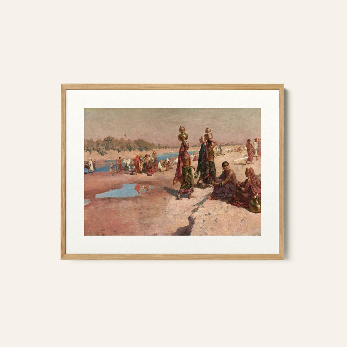 Water Carriers of the Ganges, Edwin Lord Weeks Painting