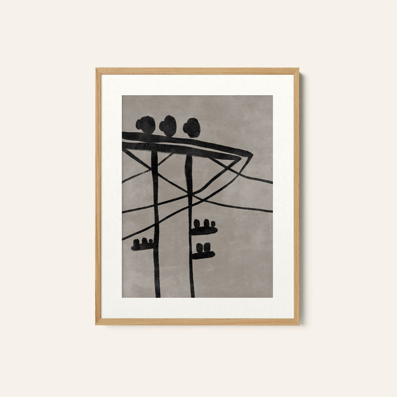 Whispering Contrasts, BW Art, Black and White Painting