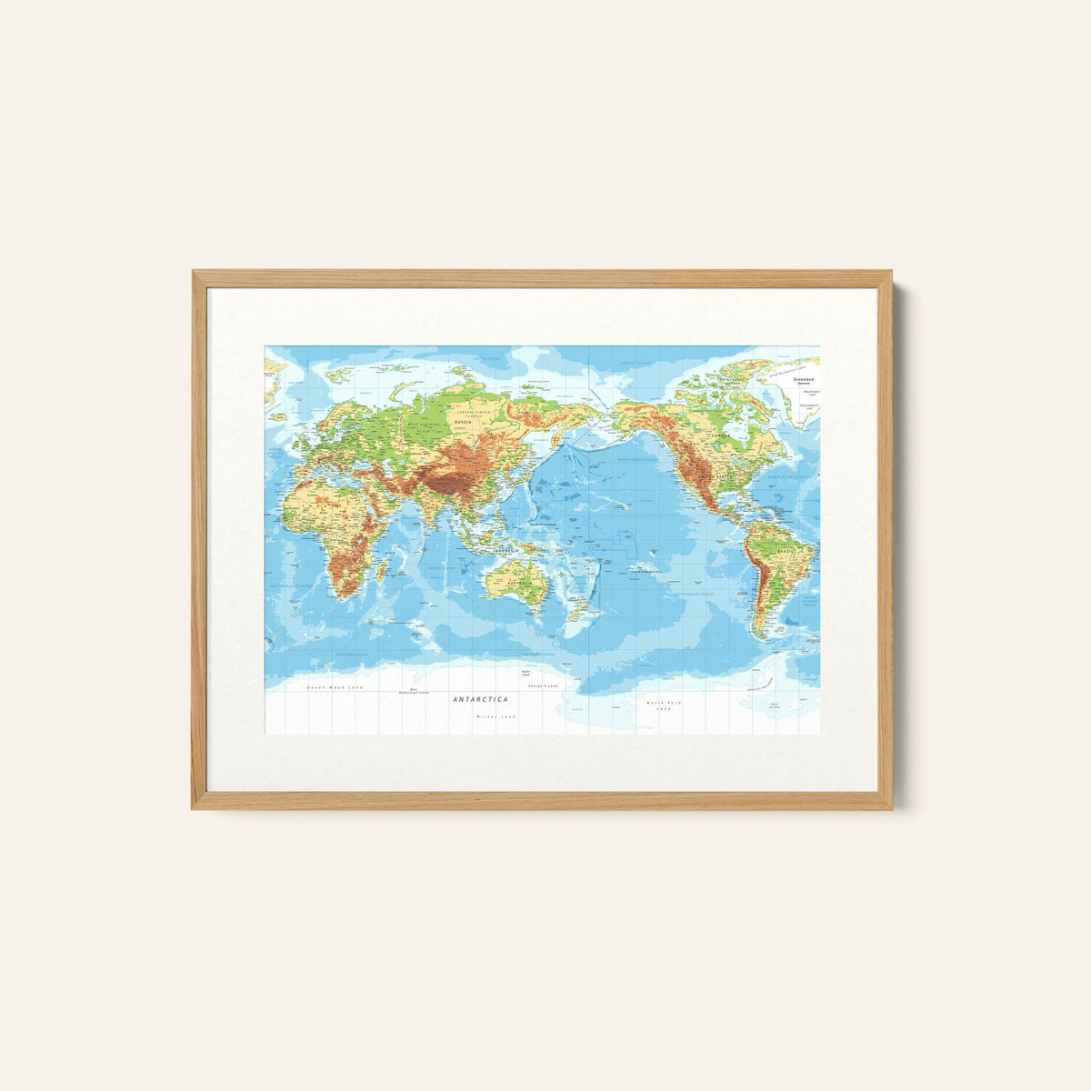 World Map, Map Art