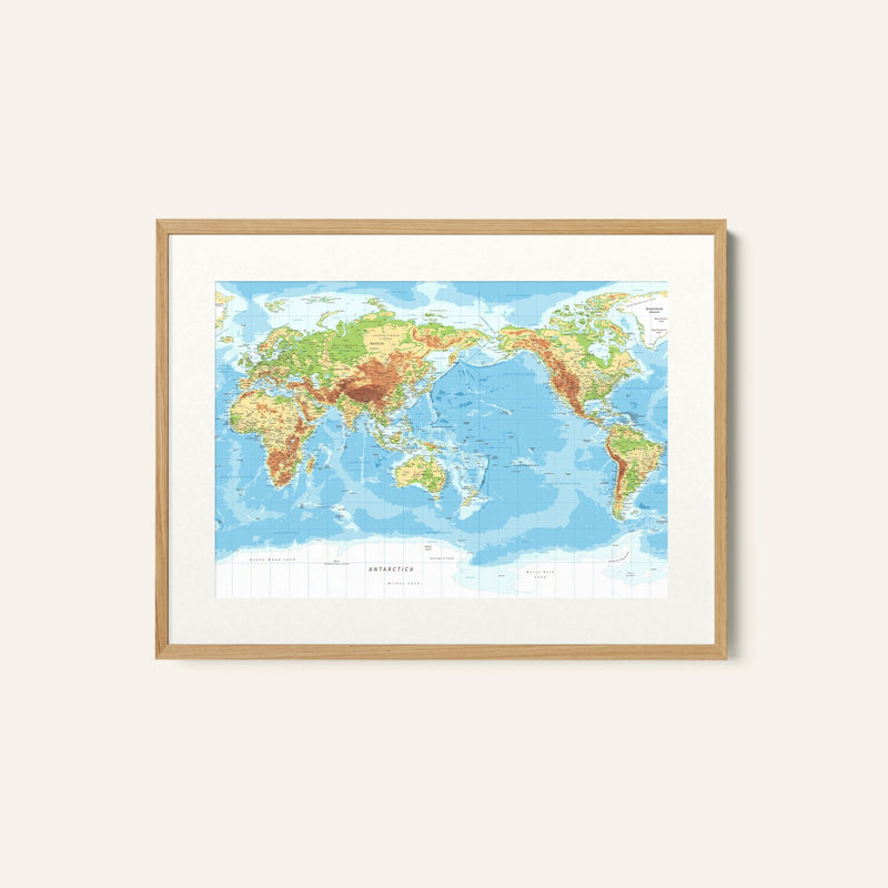 World Map, Map Art