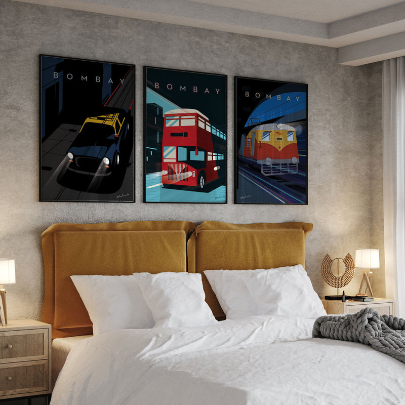 Bombay Transport Series, Bombay Vintage Posters, Mumbai Posters