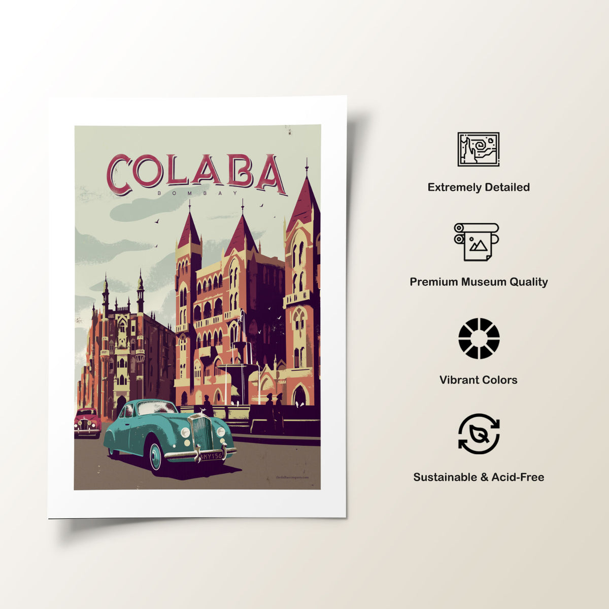 Colaba - Early 20th Century, Bombay Poster, Mumbai Poster