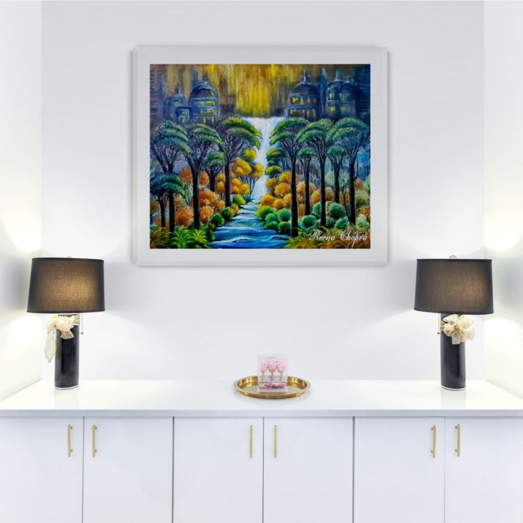 A Land Far Away, Acrylic Painting