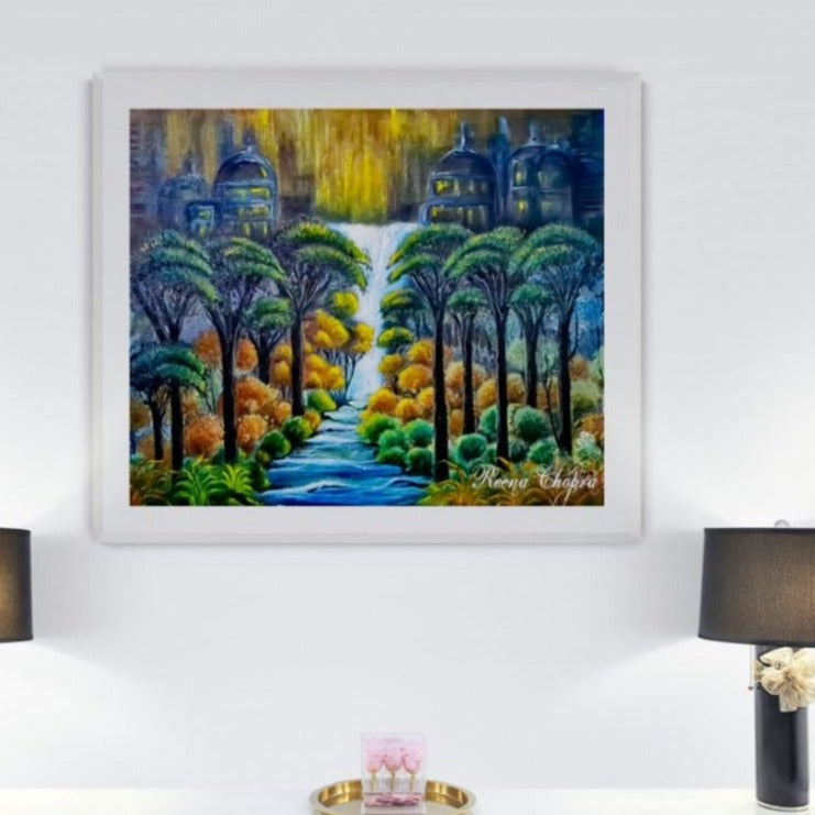 A Land Far Away, Acrylic Painting