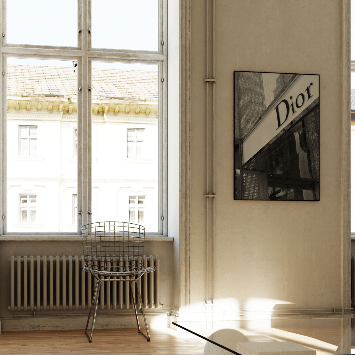 Dior, Black and white Painting