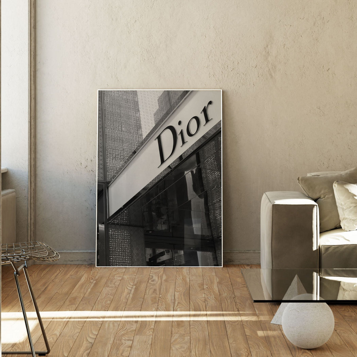 Dior, Black and white Painting