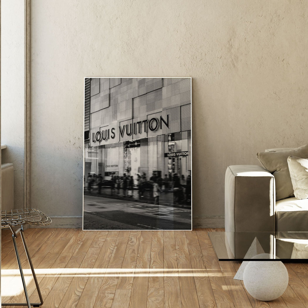 Louis Vitton, Black and white Painting