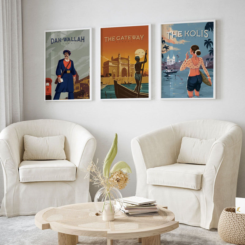 Bombay Series III, Bombay Vintage Posters, Mumbai Posters