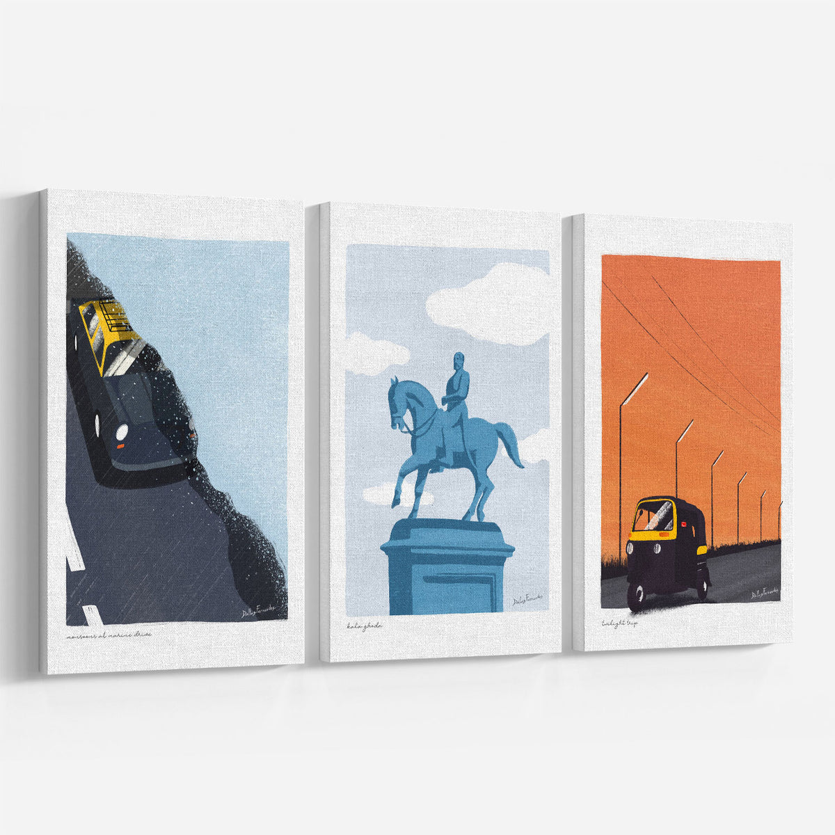 Bombay Postcard Series, Mumbai Posters, Set of 3