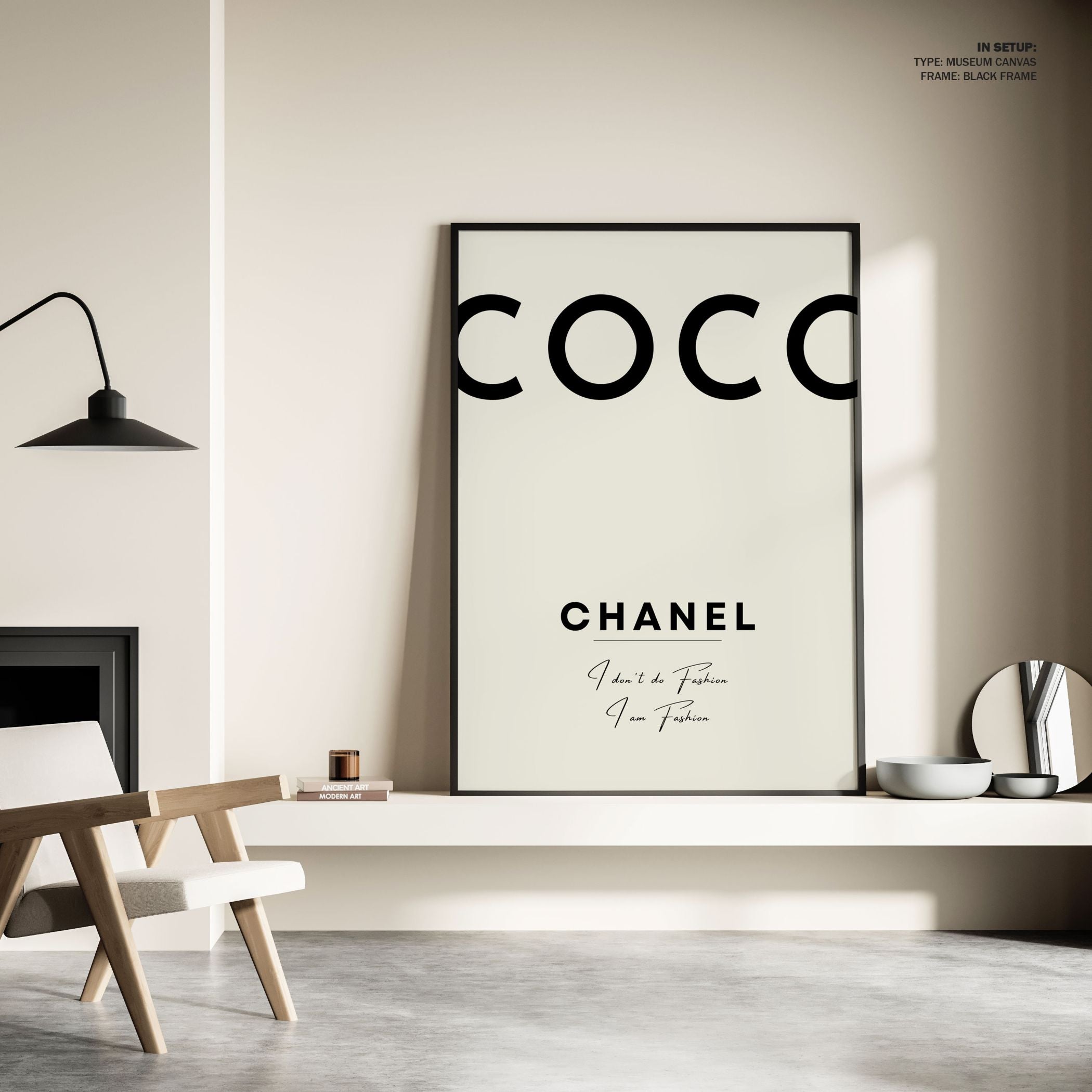 Coco Chanel Design Art: Canvas Prints, Frames & Posters