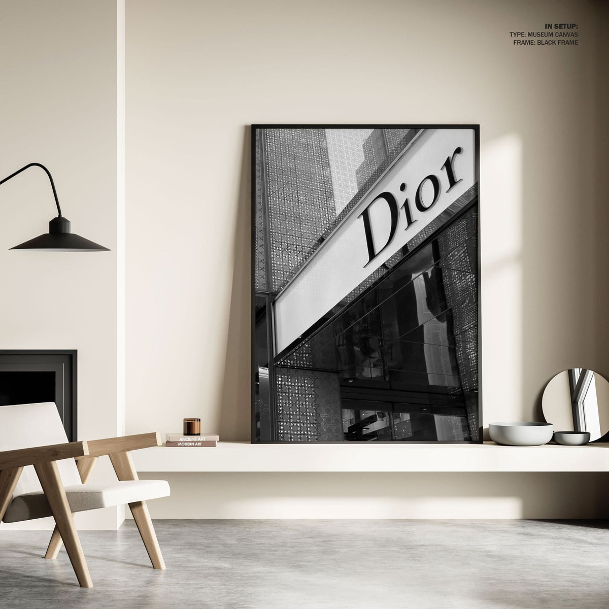 Dior, Black and white Painting
