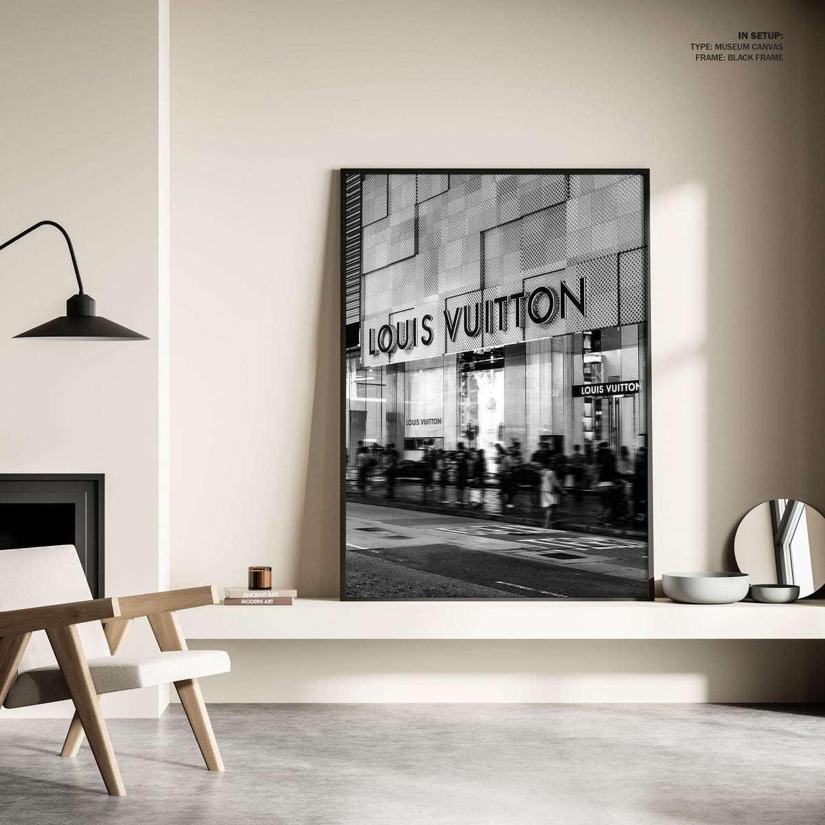 Louis Vitton, Black and white Painting