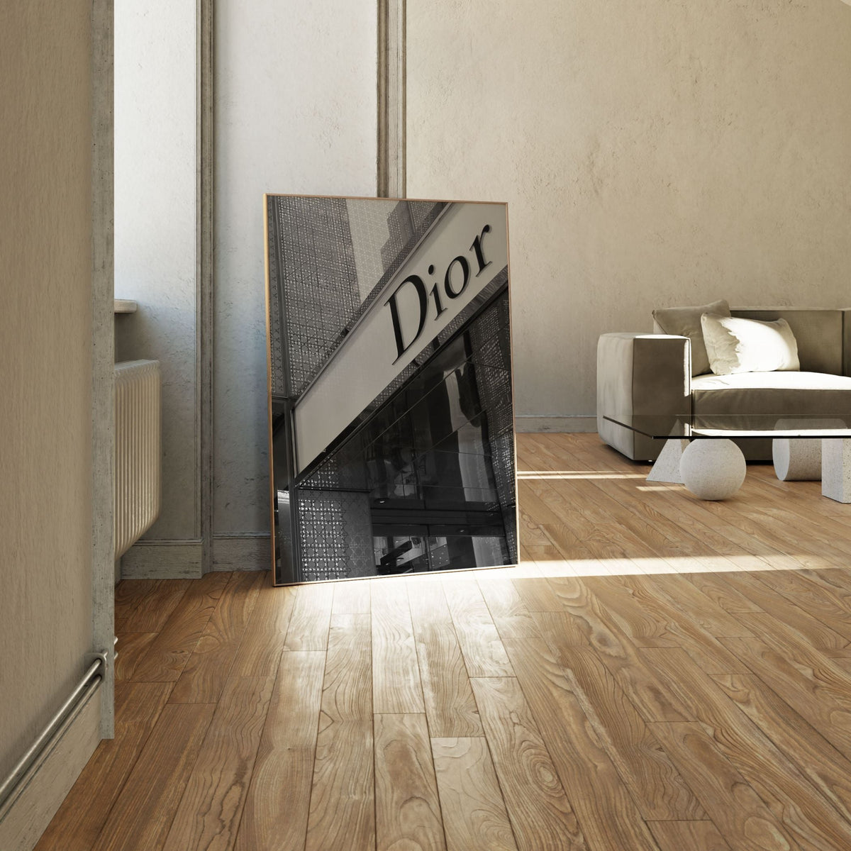 Dior, Black and white Painting