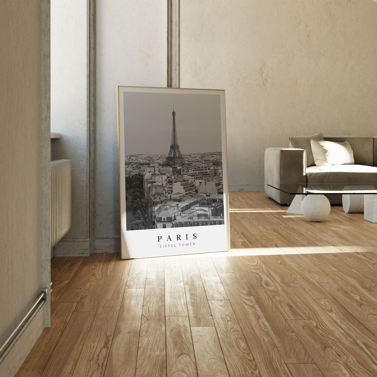 Paris Eiffel Tower II BW, Black and white Painting
