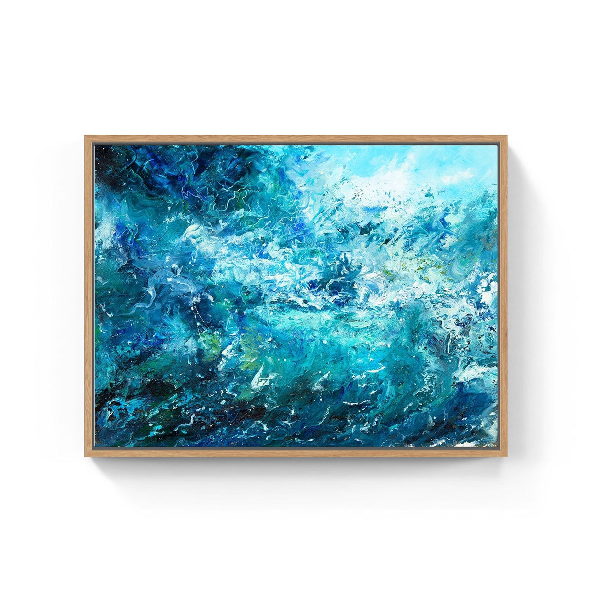 Buy Abstract ocean waves Canvas Painting & Wall Art Online – Dessine Art