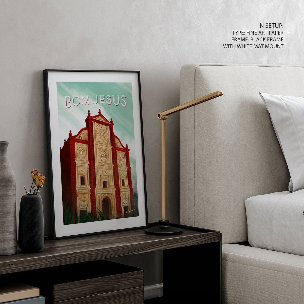 BOM JESUS, Goa Poster, Travel Poster