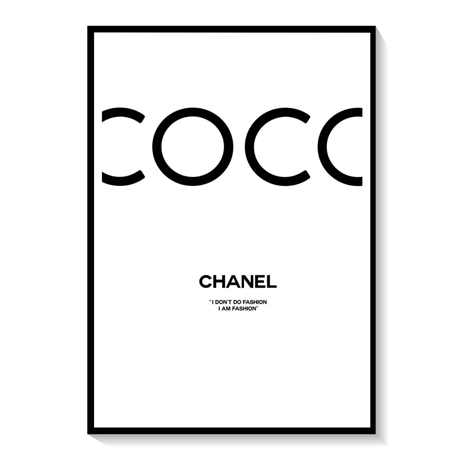 Coco Chanel Poster in White II Buy Premium Framed Fashion Posters