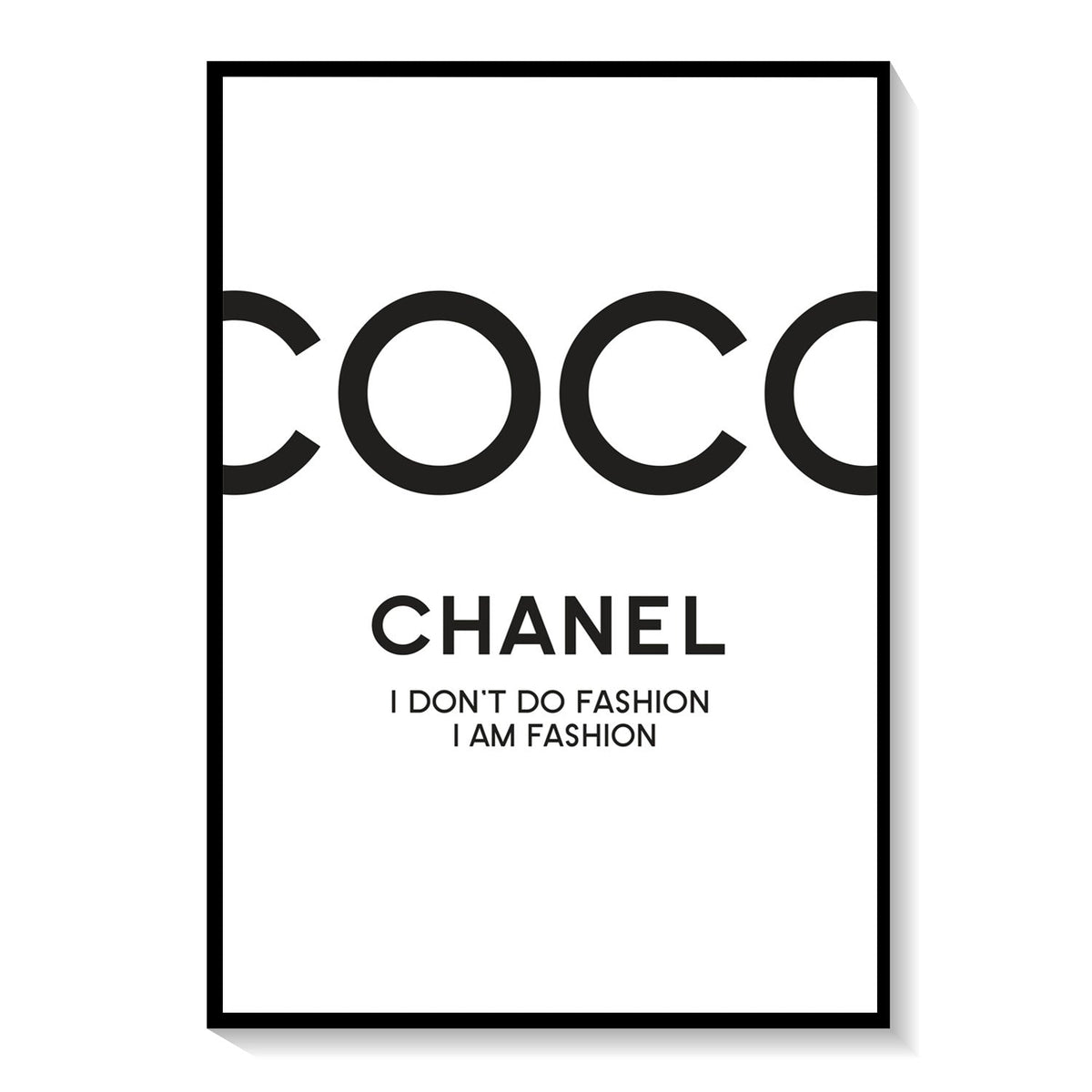 Coco Chanel Poster in White I: Buy Premium Framed Fashion Posters ...