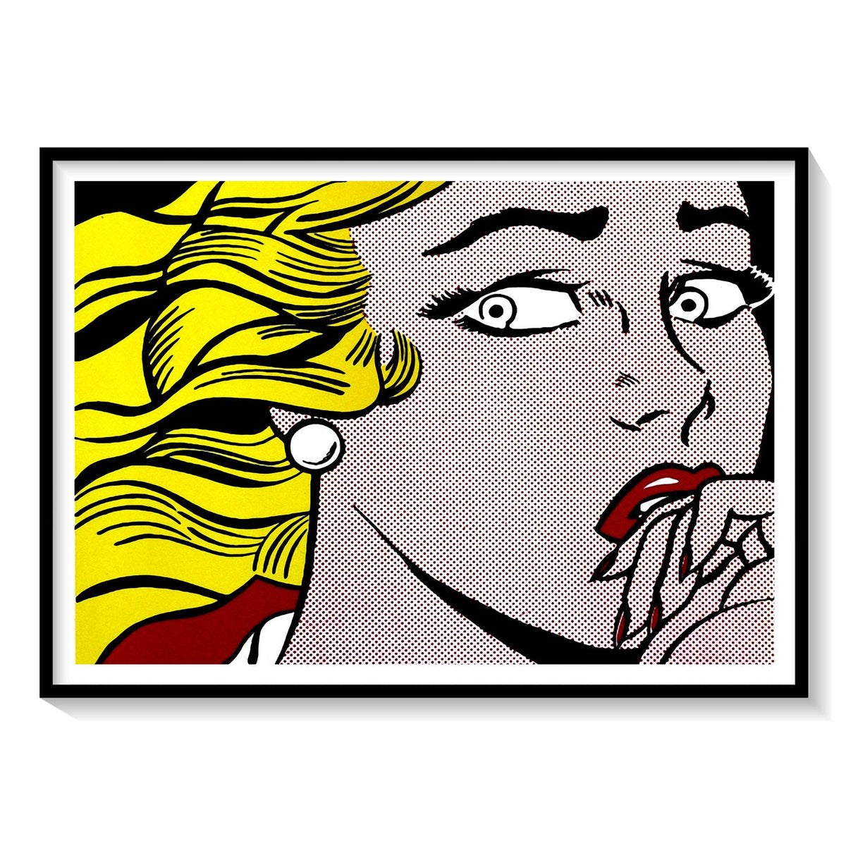 Buy Crying Girl Pop Art Painting & Art Print Online India at Best Price