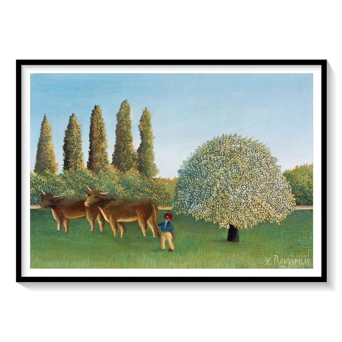 Meadowland Painting & Wall Art Print by Henri Rousseau - Dessine Art