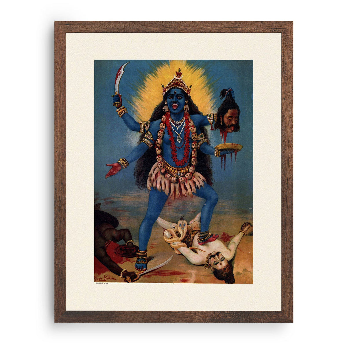 Maa Kali Painting Painting & Wall Art Print by Raja Ravi Varma ...
