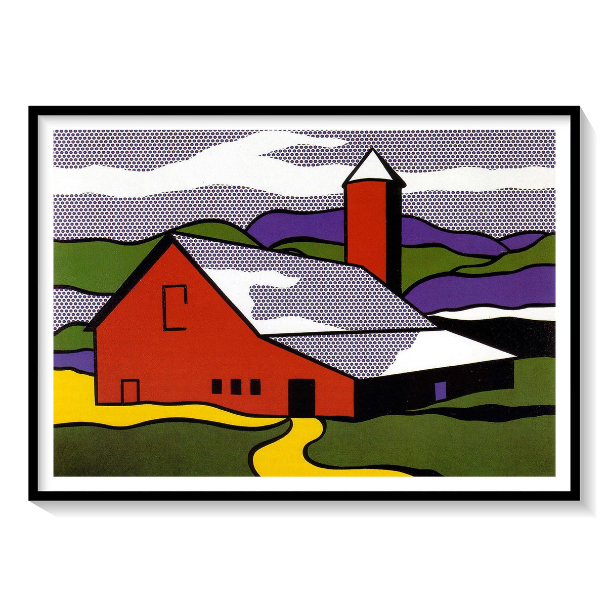 Buy Red barn ii Pop Art Painting & Art Print Online India at Best Price