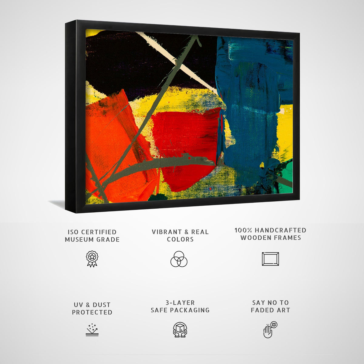 Abstract Art Palette Canvas Painting II