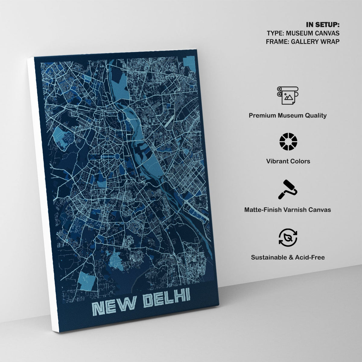 New Delhi-India City Map
