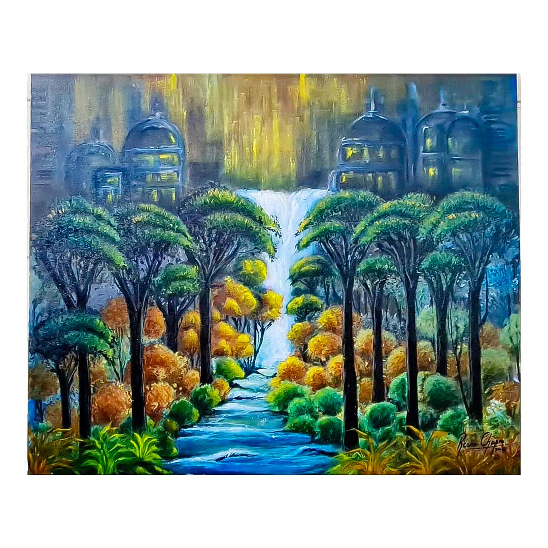 A Land Far Away, Acrylic Painting