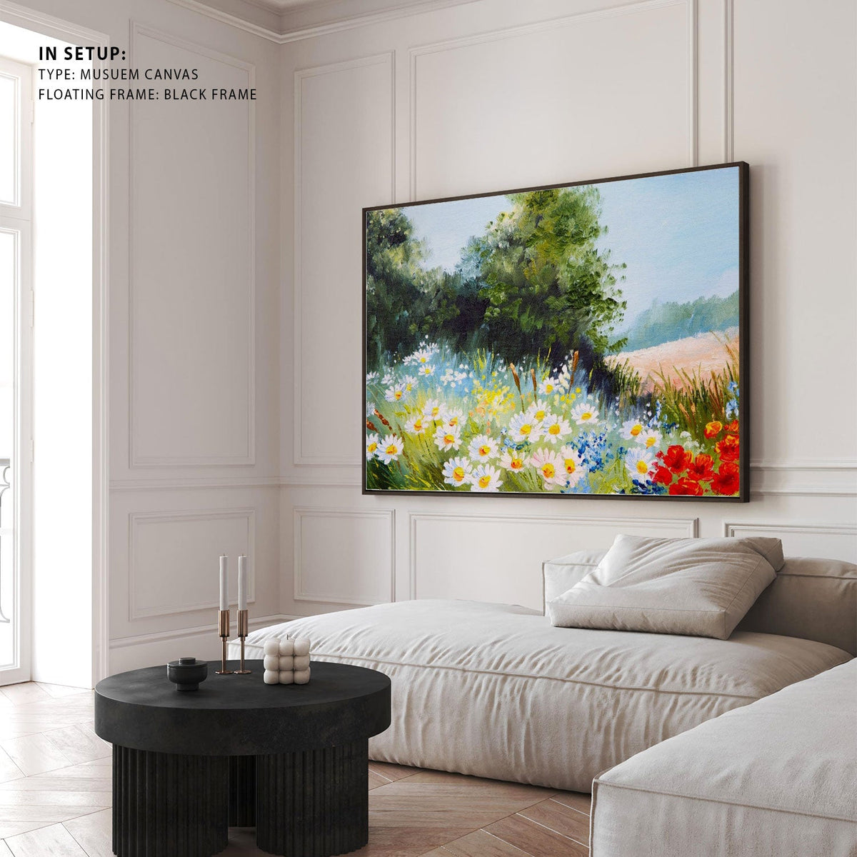 A Flower Garden Morning, Big Canvas Paintings
