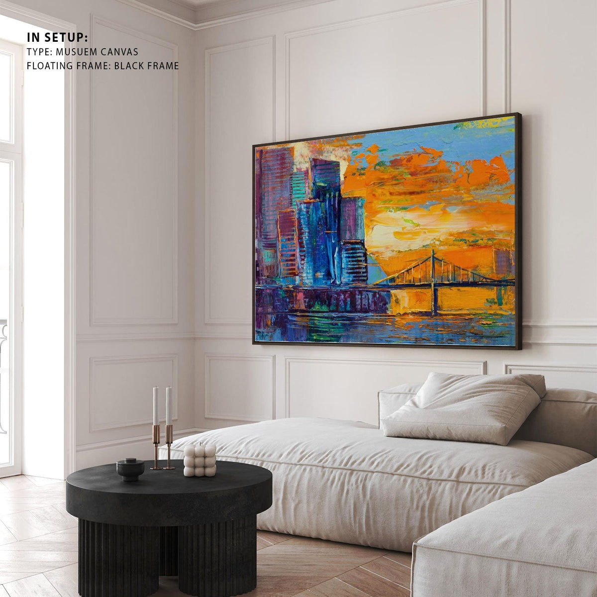 Abstract  of Golgen Gate Bridge, Big Canvas Paintings