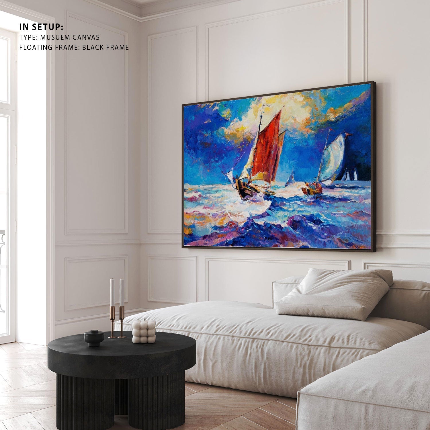 Buy Ocean and boats Big Canvas Paintings & Prints Online – Dessine Art