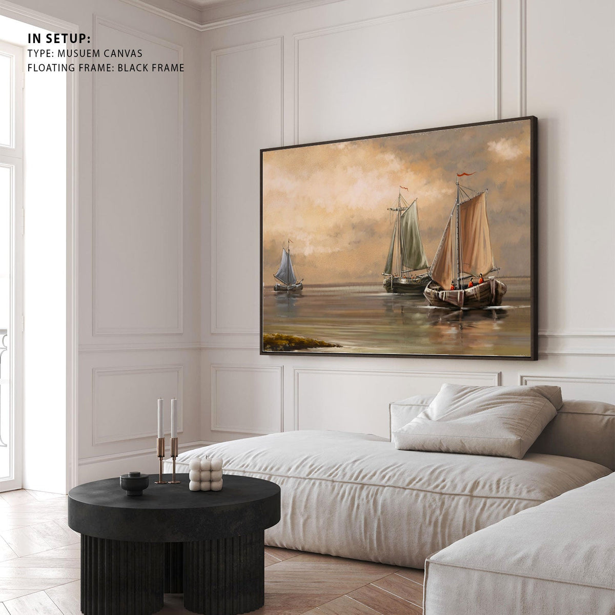 Sea landscape s fisherman boats ships art, Big Canvas Paintings