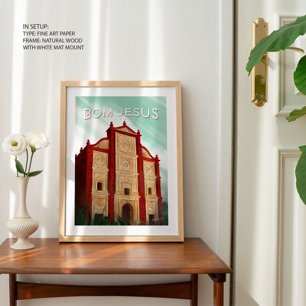 BOM JESUS, Goa Poster, Travel Poster