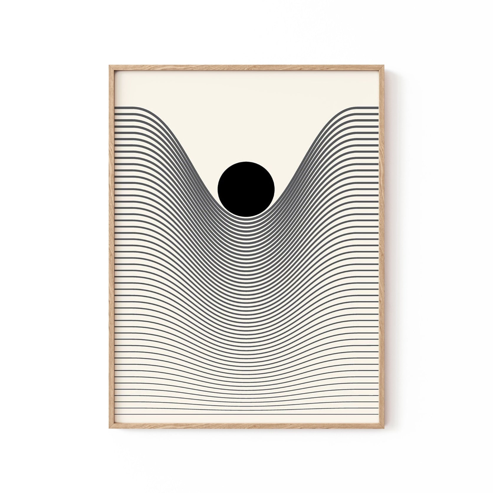 Linear Abstract Abstract Geometric Line: Buy Best Framed Minimalist Art Painting Online ...