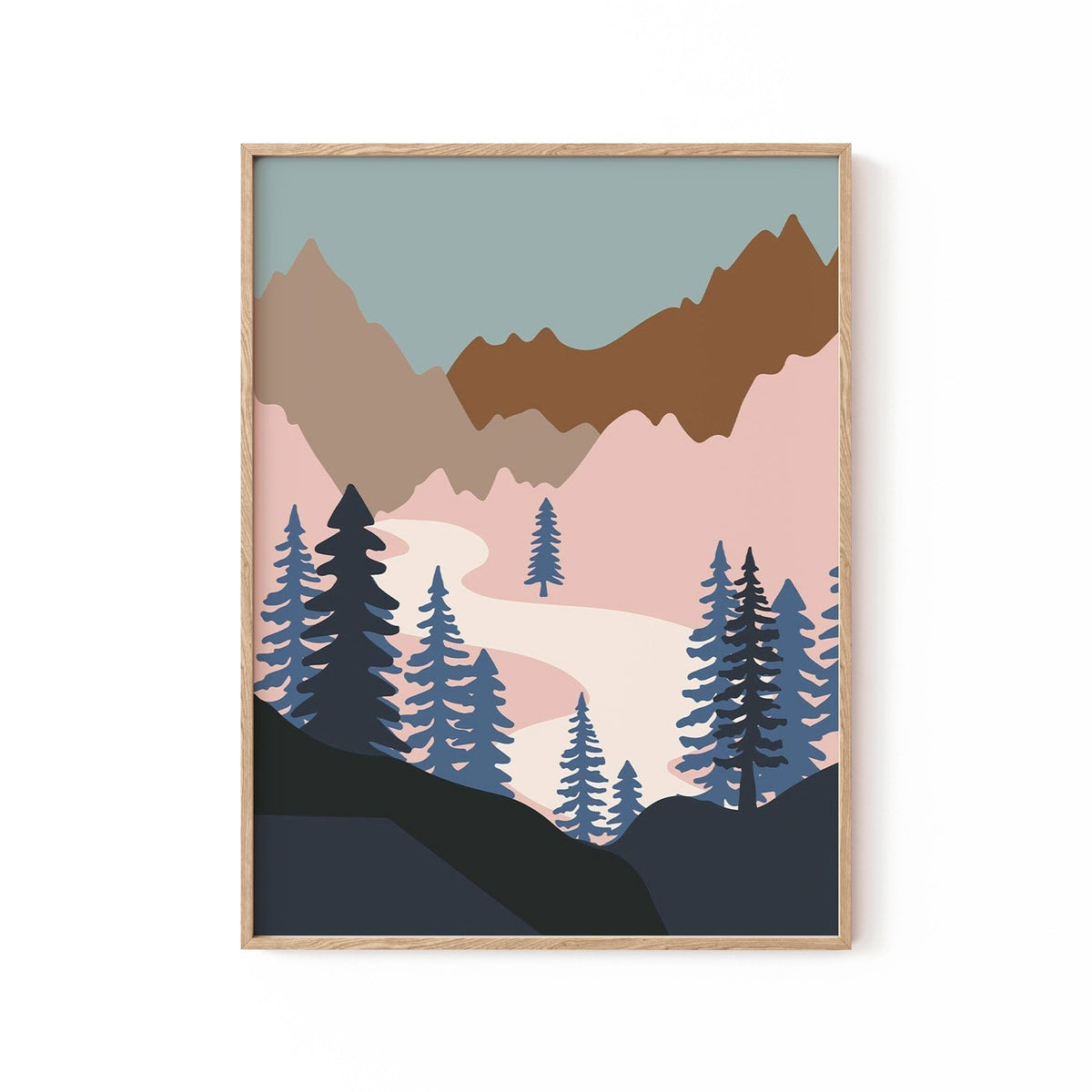 Minimal Landscape 02: Buy Best Framed Minimalist Art Painting Online ...