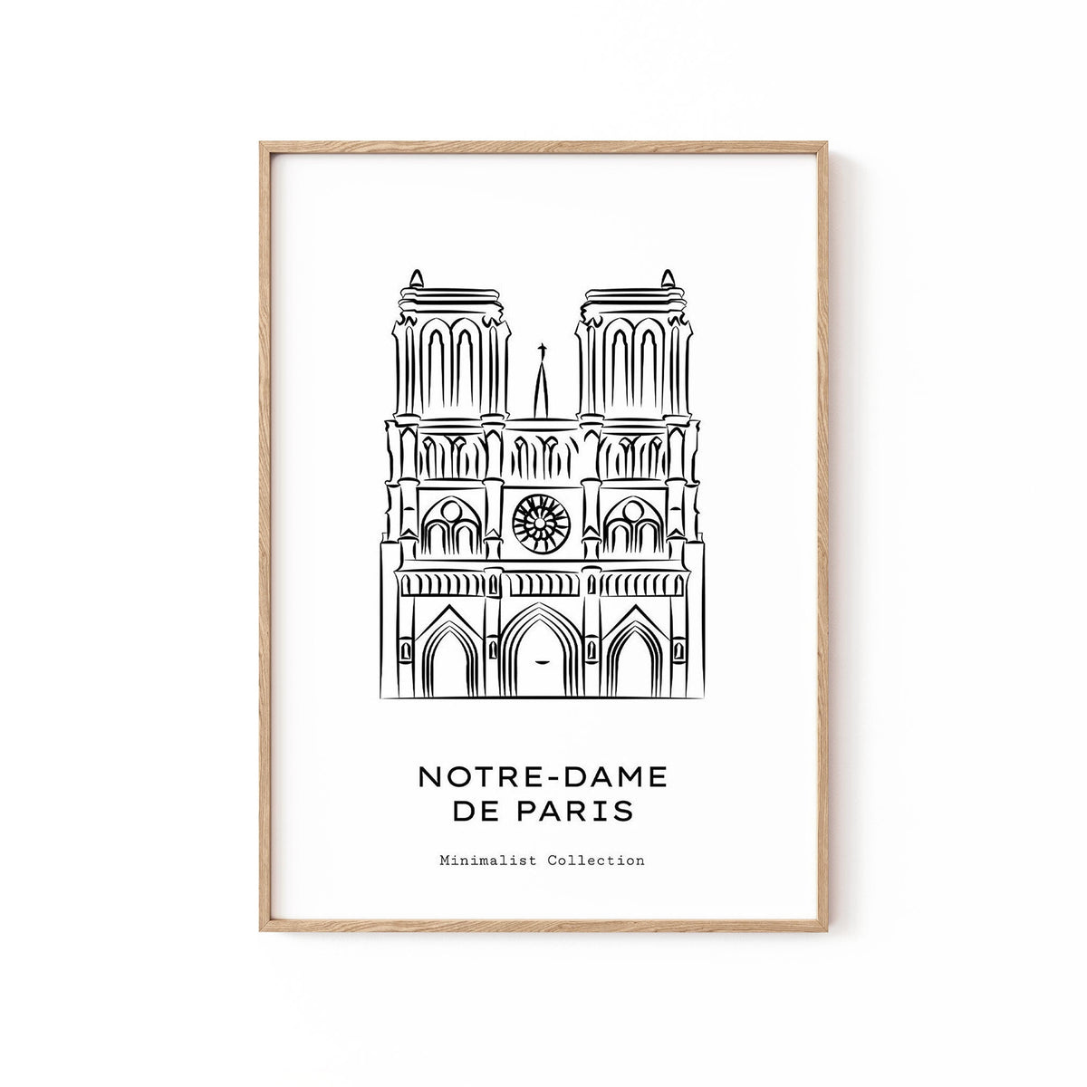 Notre Dame de Paris : Buy Best Framed Line Art Painting Online ...