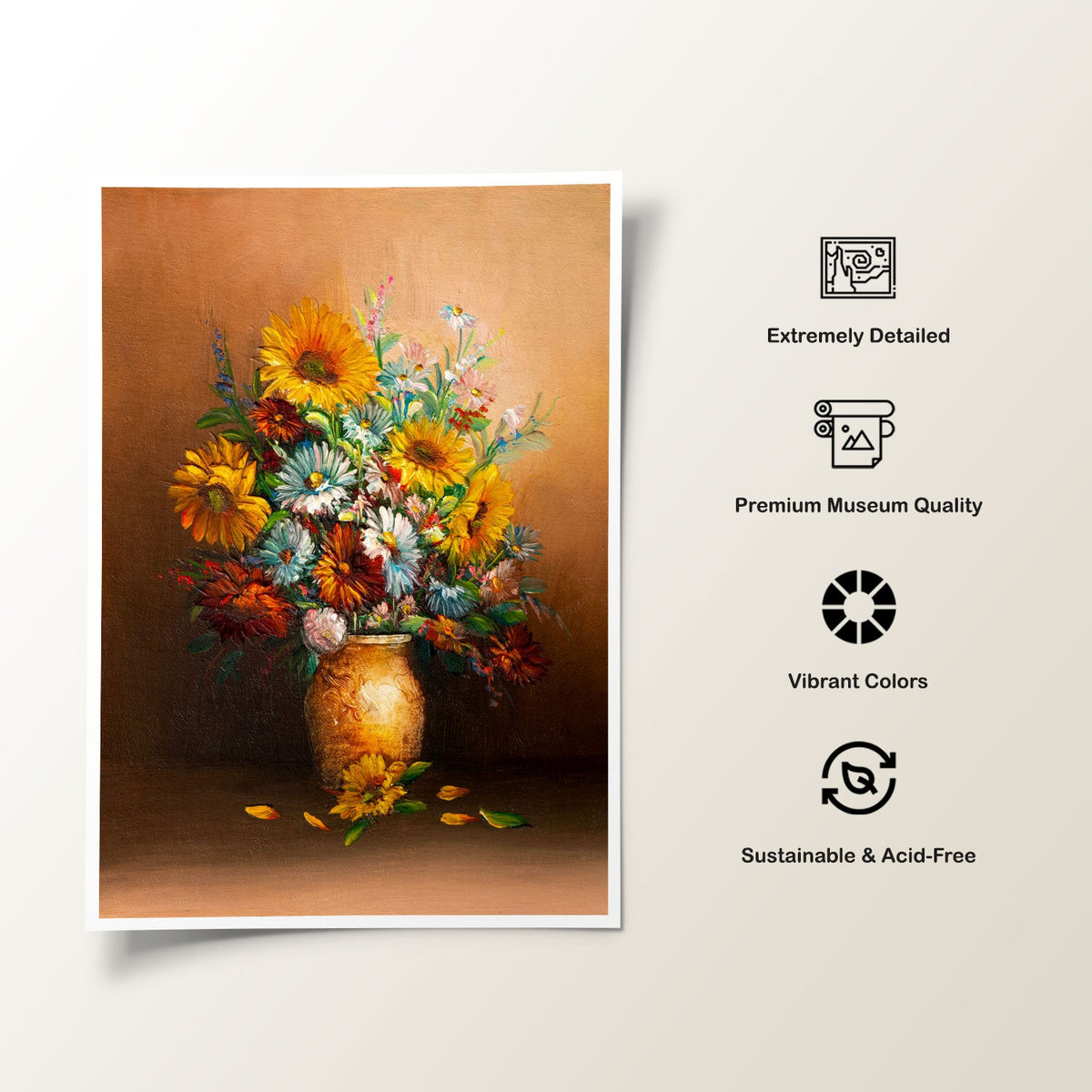 A Still life of flowers, Botanical Flower Paintings
