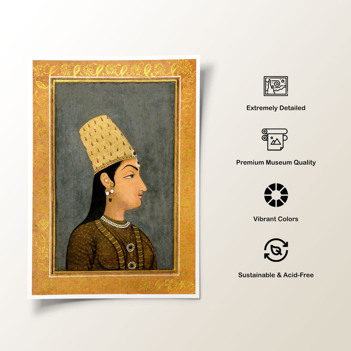 A woman Mughal, Mughal Miniature Paintings