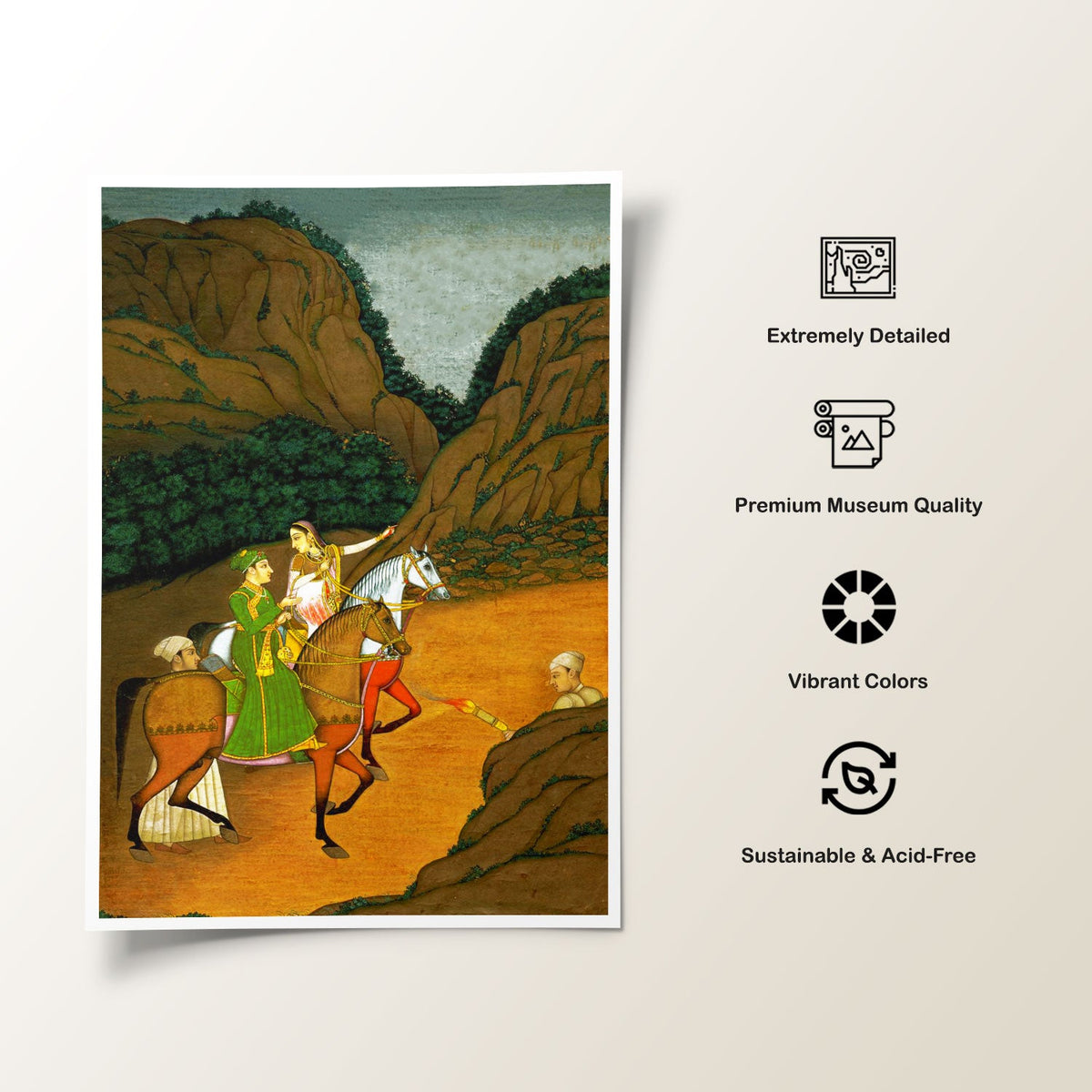Baz Bahadur and Rupmati, Mughal Miniature Paintings