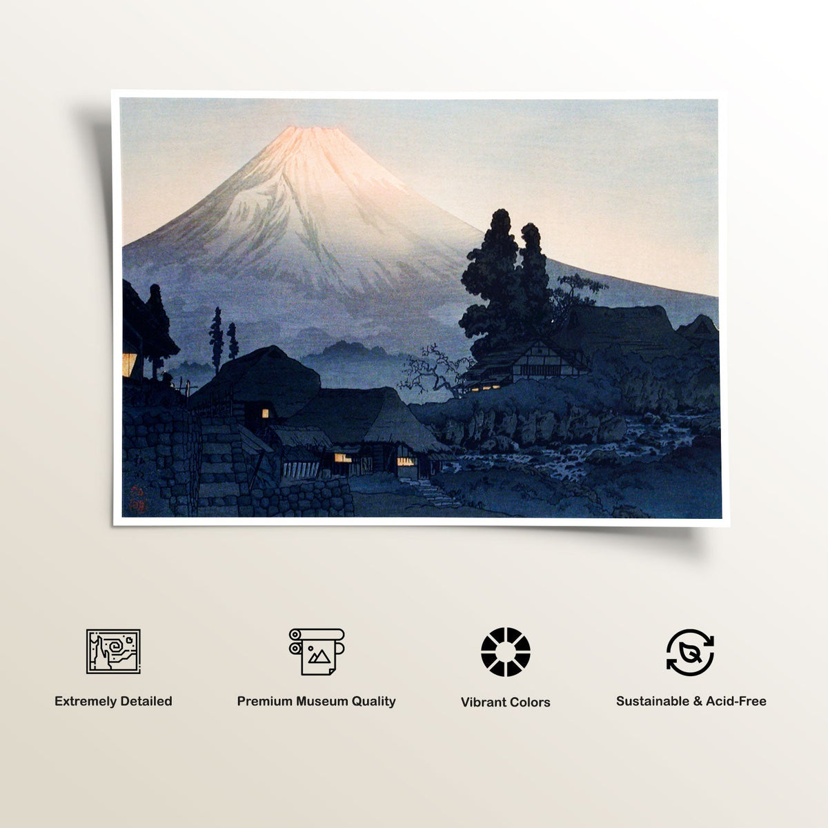 Mount Fuji From Mizukubo by Hiroaki Takahashi, Japanese Art Painting