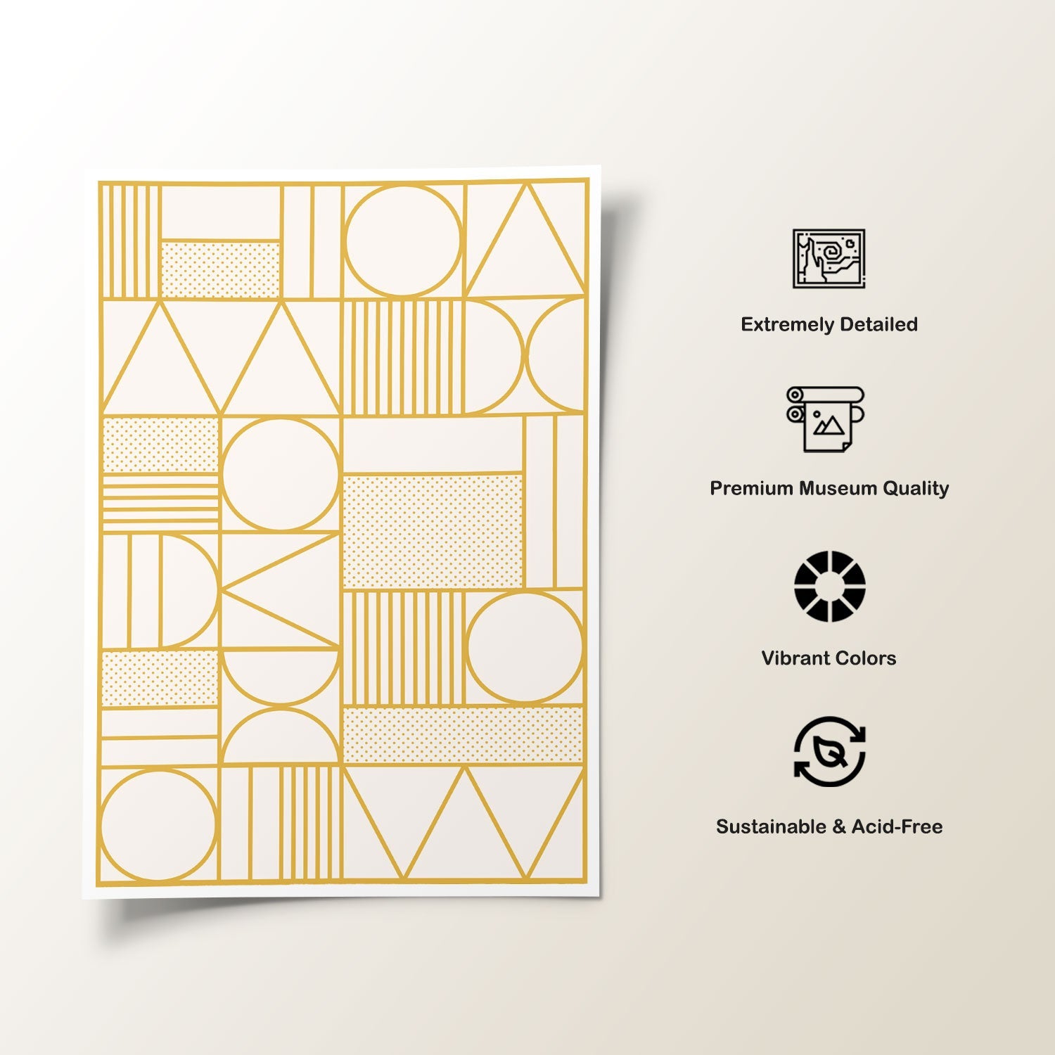 Multiple Shapes: Buy Minimalist Geometric Art Paintings – Dessine Art