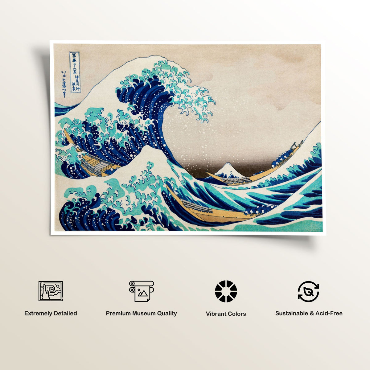 The Great Wave off Kanagawa, Japanese Art Painting