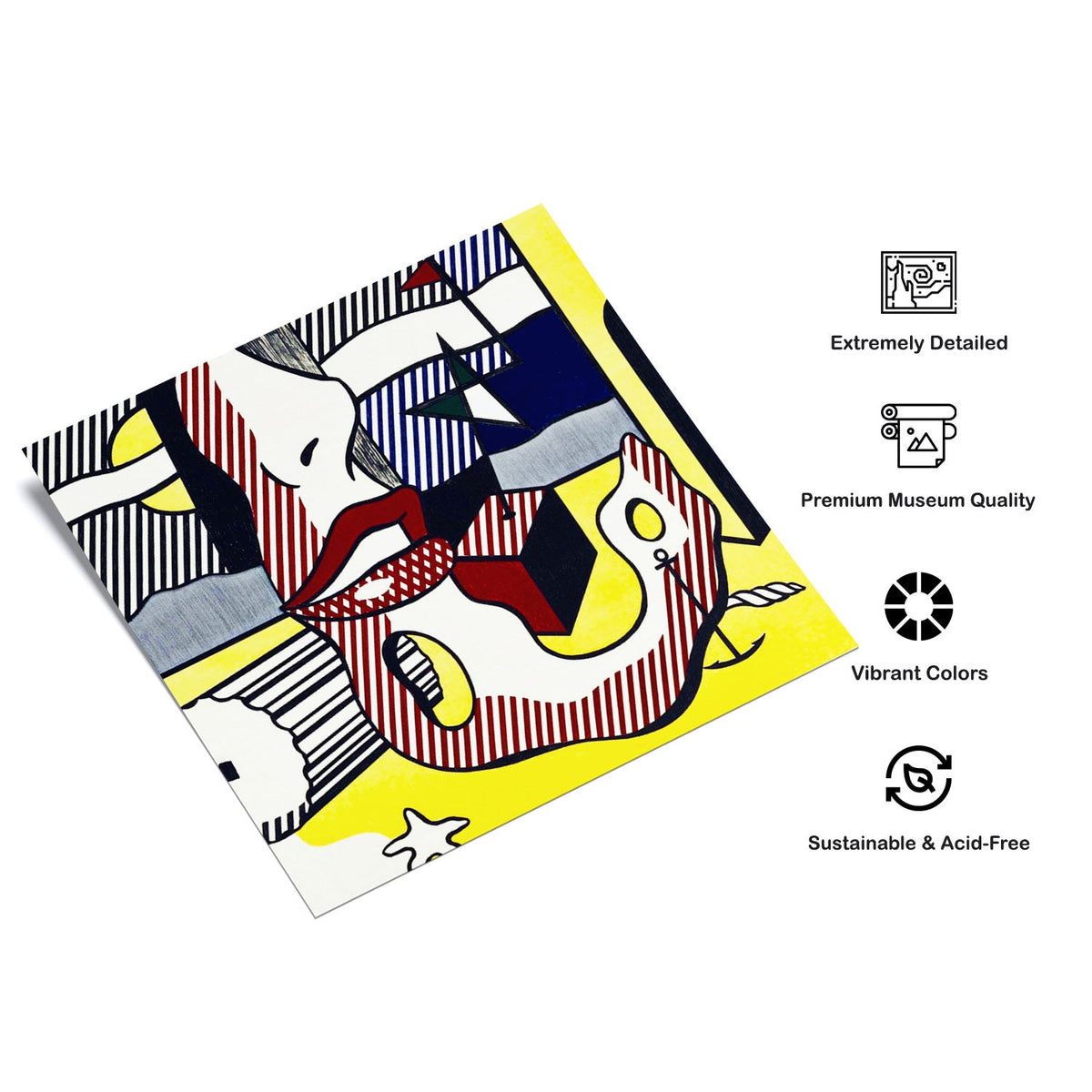 A bright night from the surrealist Roy Lichtenstein Pop Art Painting