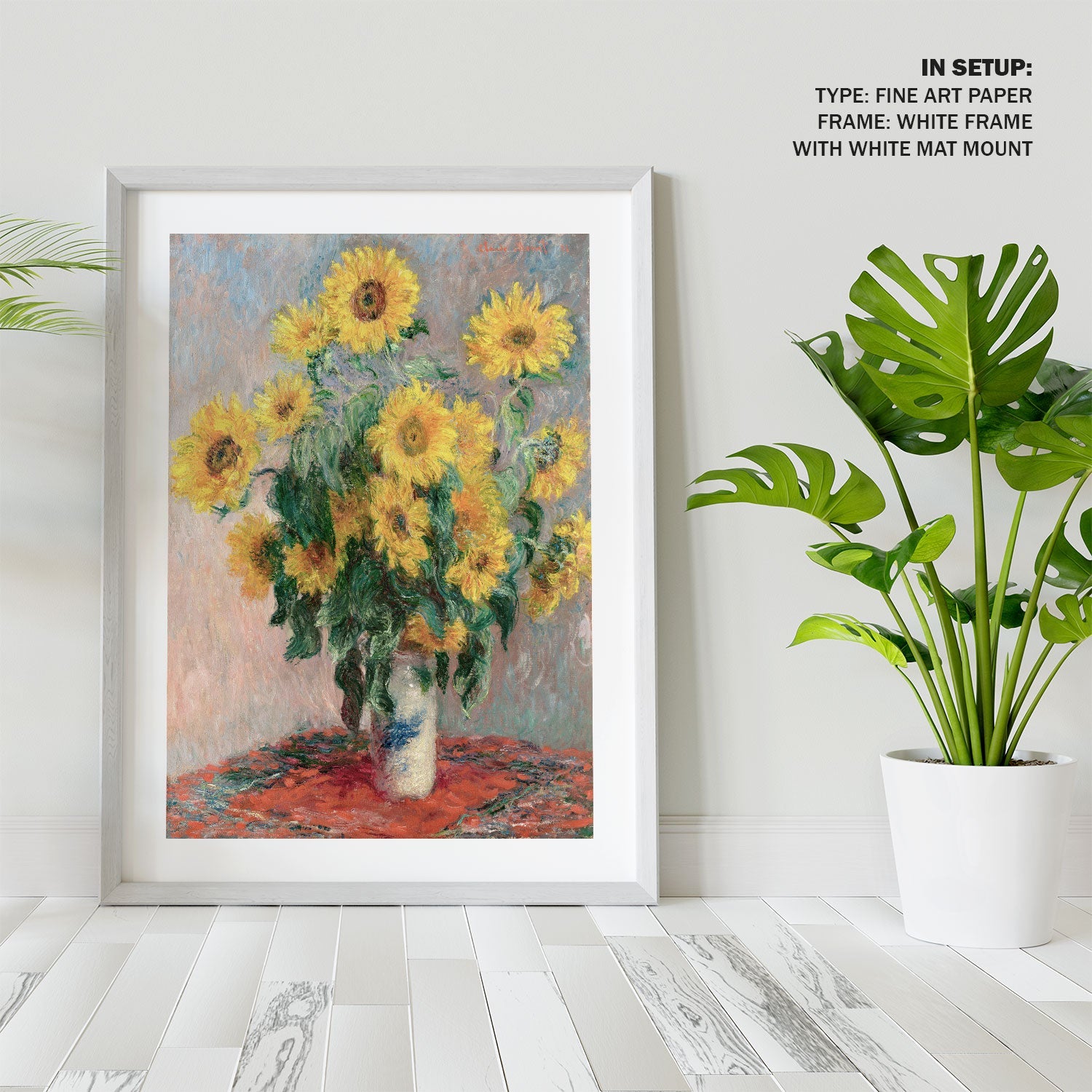 MyPuzzle Claude Monet Sunflowers Puzzle - Premium 100 Piece Jigsaw For Adults & Family