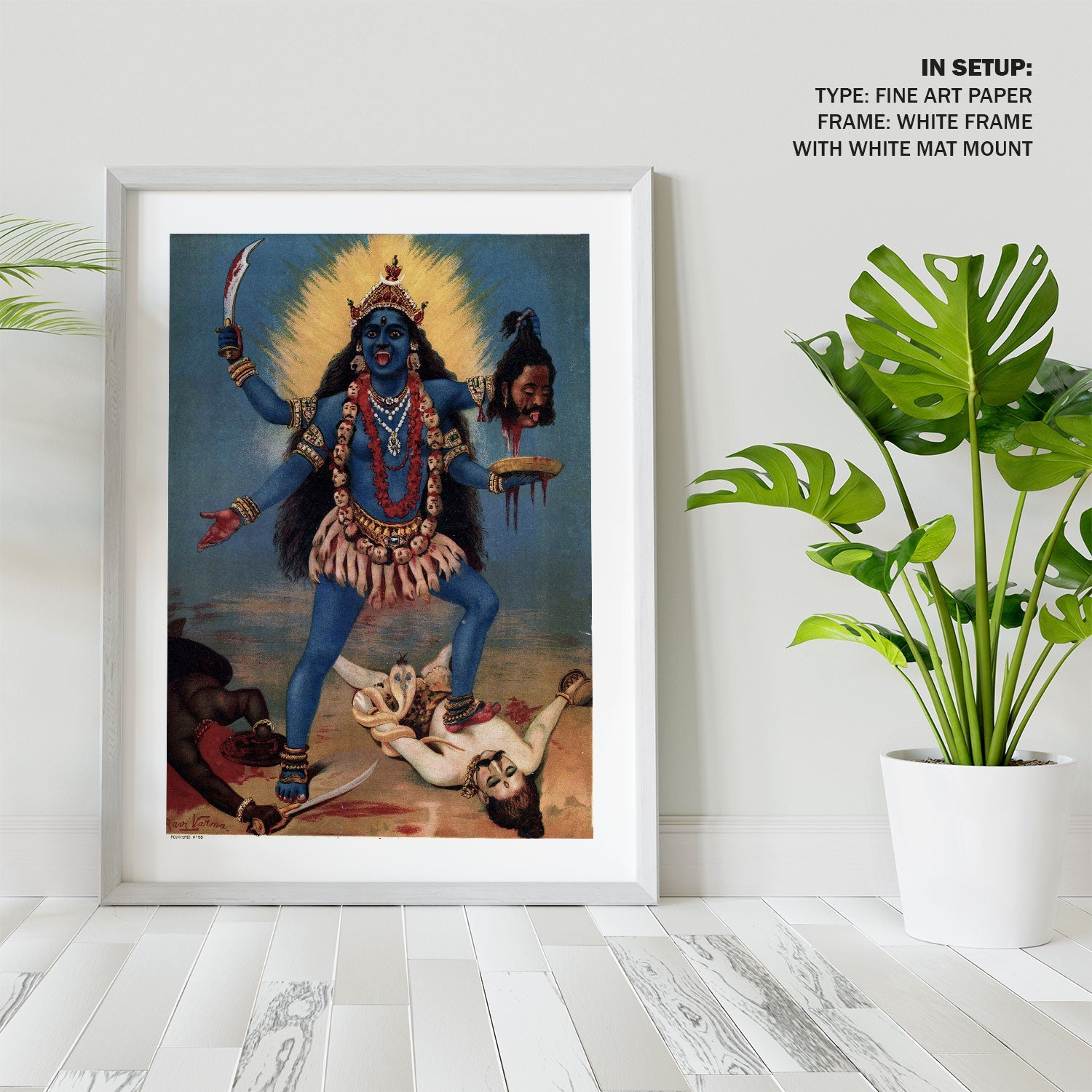 Kali Raja Ravi Maa Kali Painting Painting & Wall Art Print by Raja Ravi Varma ...