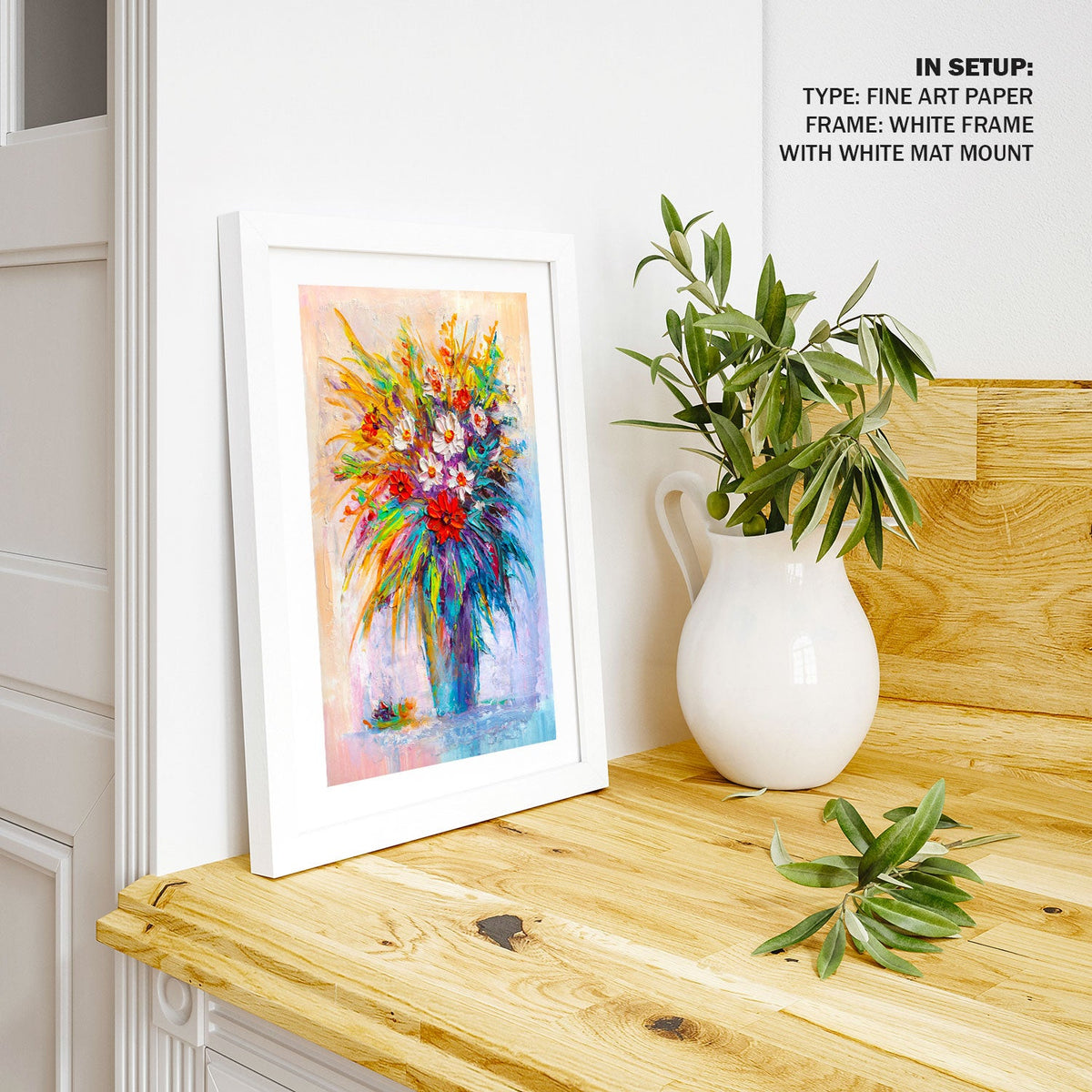 A Vase with flowers, Botanical Flower Paintings