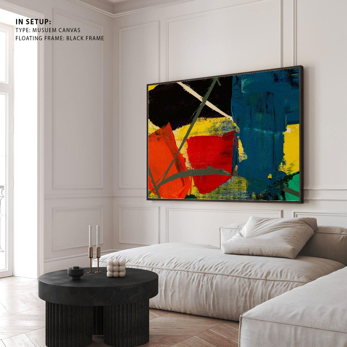 Abstract Art Palette Canvas Painting II