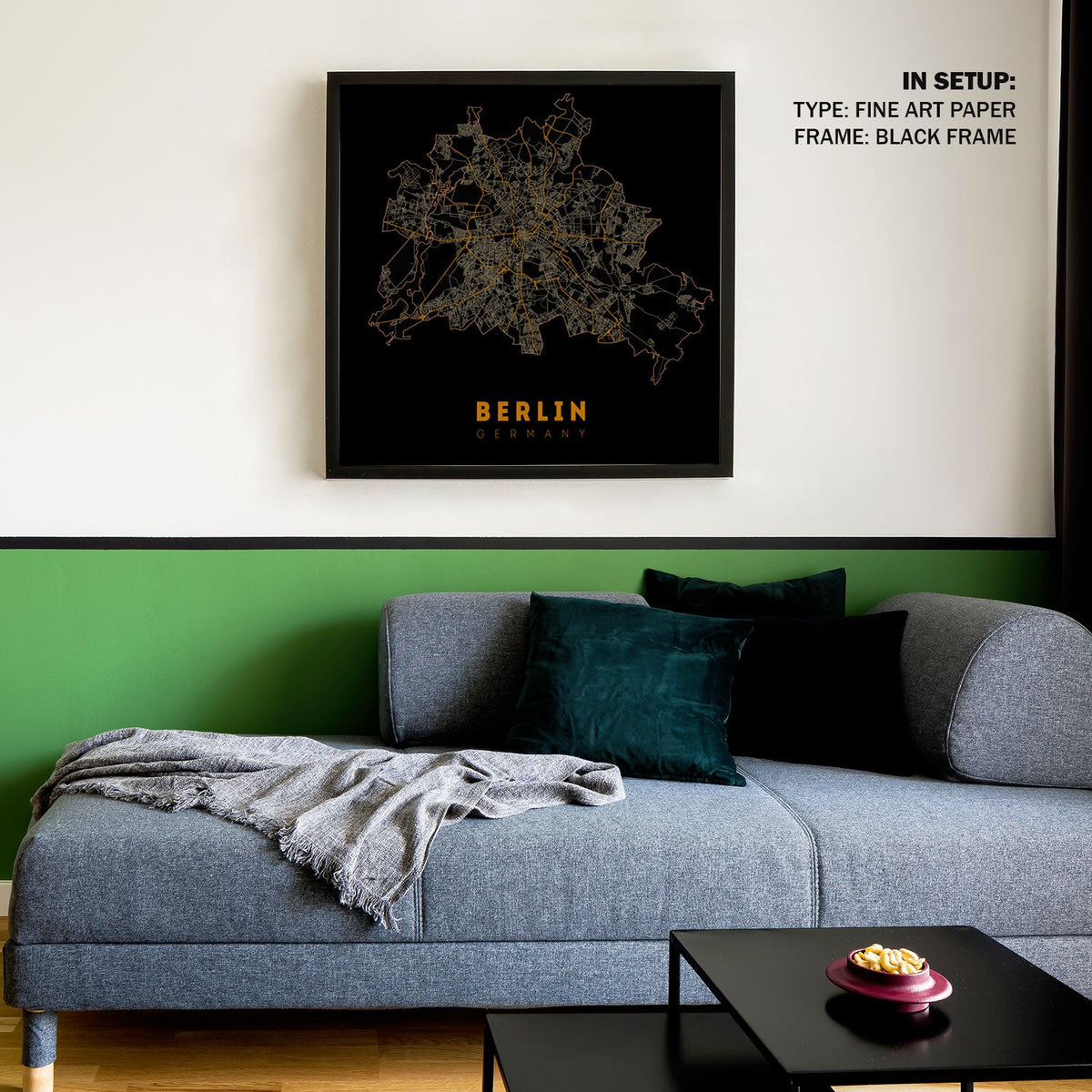 Berlin Germany Map Illustration