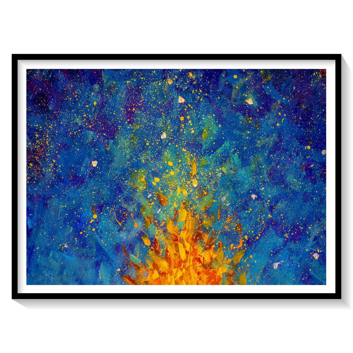 Buy Bonfire Abstract Painting Online India at Best Price - Dessine Art